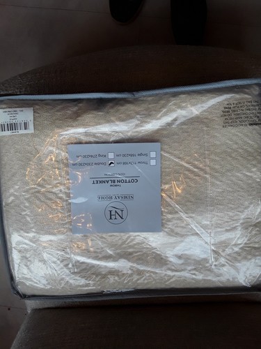 100 cotton double blanket - double,