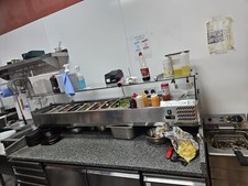 Pizza Prep Counter 2 Doors 7 Drawers Granite Top Refrigerated Counter Top Displa