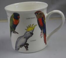 Tropical Birds Parrot Cockatoo Lorikeet Macaw Cockatiel Mug Fine China BNIB