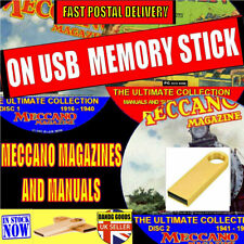 1000+ Meccano Magazines Manuals Plans & Project collection 1906-89 USB STICK NEW