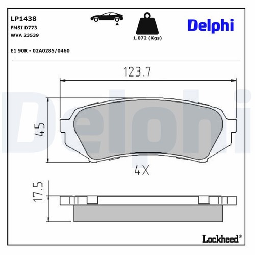 Disc brake pad - disc, set