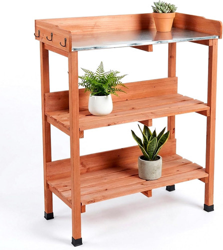 Geezy tier wooden potting - wooden,