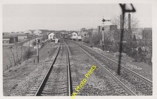Photo Railway view from train cab Cosford station c1984