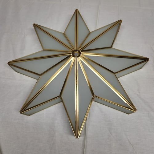 Beveled brass star ceiling - beveled,