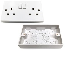 White 2 Gang Twin Double