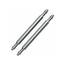 2x Strong Stainless Steel Watch Strap Spring Bars Pins Repair Leather UK STOCK
