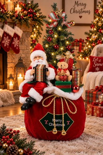 79cm musical santa led - 79cm,