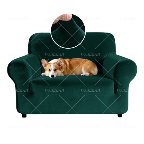 Velvet elastic stretch sofa - velvet,
