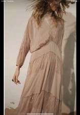 Zara Nude Lace Detail Dress