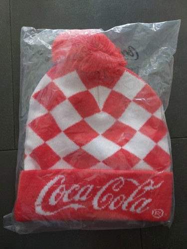 Coca cola bobble hat - coca-cola, red
