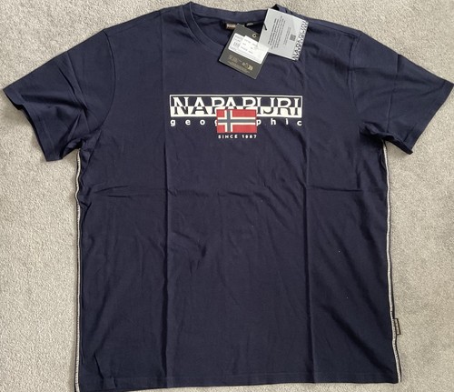 Bnwt napapijri flag logo - bnwt, tee