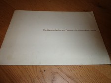1978 LANCIA GAMMA BERLINA / GRAN TURISMO CAR BROCHURE