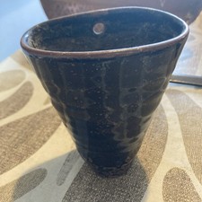 Made In Cley Ceramic Pottery Brown Wall Pocket