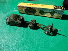 Dinky 697 25 pounder field gun set with reproduction box