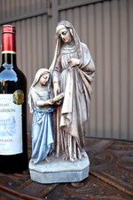 Antique French stoneware Saint