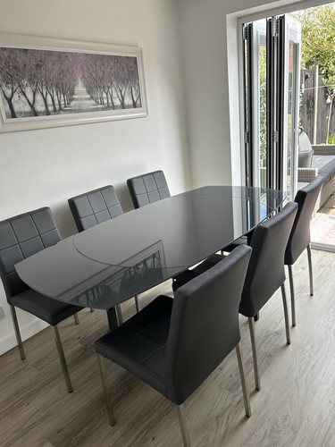 Dining table six - (extends),