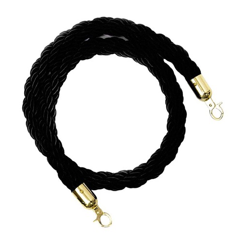 Twisted barrier rope - barrier, black