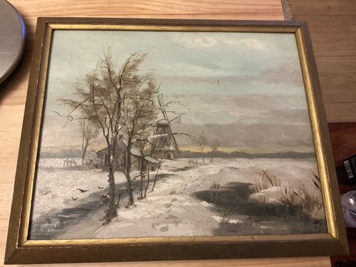 Original oil painting a - an,