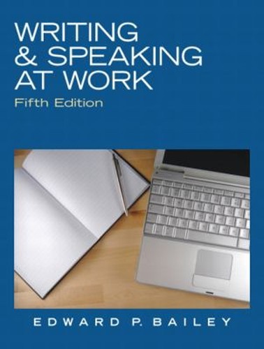 Writing and speaking work - and,