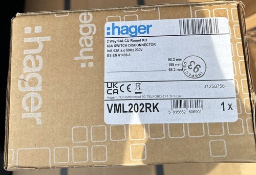 Hager way 63a metal - 63a,