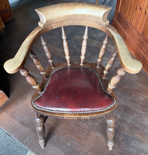 Vintage oak captains - captains, chair