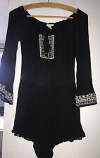 Ladies Black White Peephole