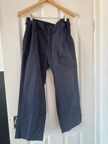 100 cotton navy - navy, trousers