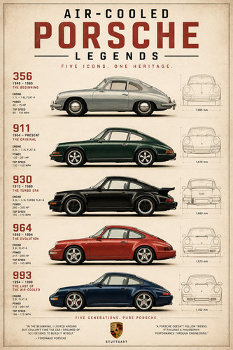 Air cooled porsche legends - air-cooled,