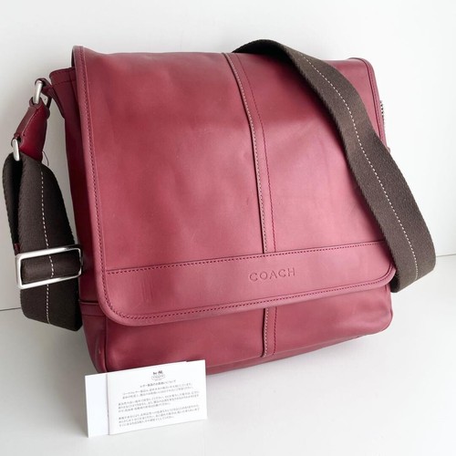 Coach mens red - mens, leather