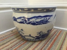 Vintage Blue and White Ceramic