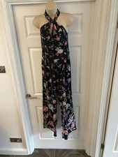 Lipsy Black Floral Jumpsuit UK