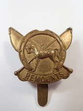 Army Remounts (1st Pattern) original WW1 Cap Badge..