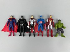 Marvel Avengers Batman Superman Hulk Superhero Action Figure Cake Topper All 6