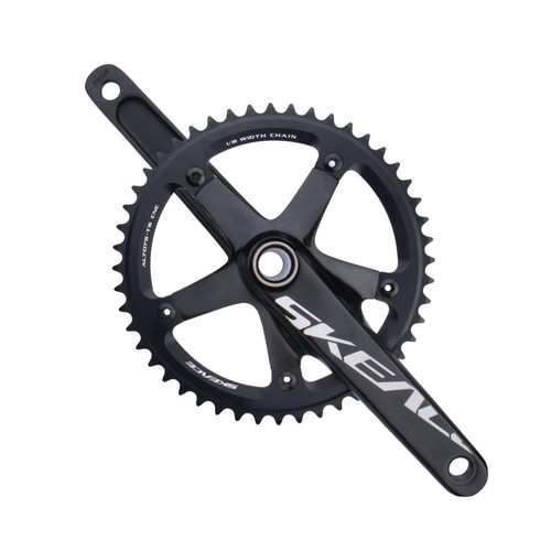 Aluminium alloy crankset - aluminium, 165mm