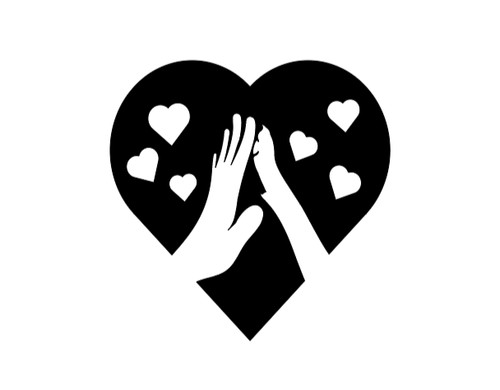 Cute heart paw print - heart,