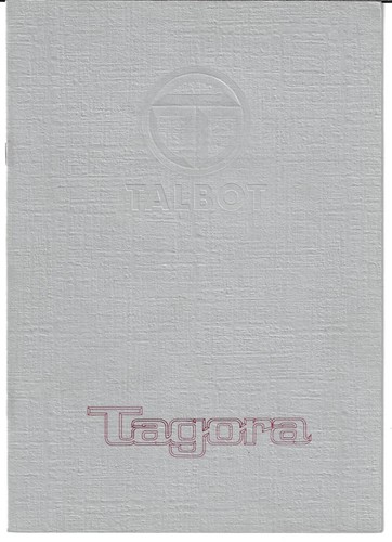 Talbot tagora 1981 1983 - tagora, 1981-1983