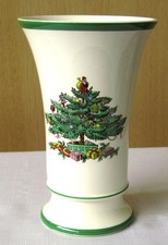 VINTAGE SPODE "CHRISTMAS TREE" SMALL SPILL VASE 14cm (5.5") TALL