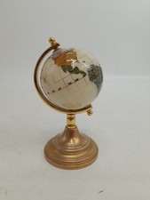 Semi Precious Stone World Globe Mini 15cm Desktop Globe