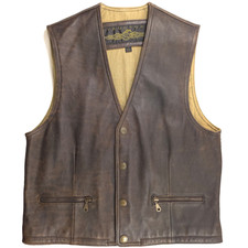 Structure Mens Leather Vest
