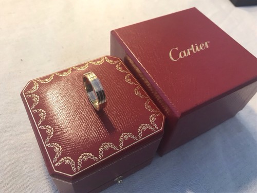 18ct tri gold cartier wedding - tri,