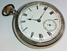 1925 BIG 58mm ELGIN Antique Pocket Watch 18s  Grade 288 Model 5 Class 106