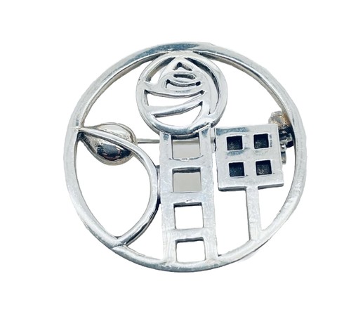 Vintage brooch sterling silver
