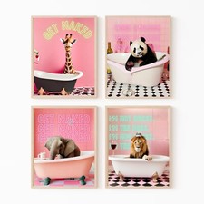 Animal in Bath Giraffe Panda