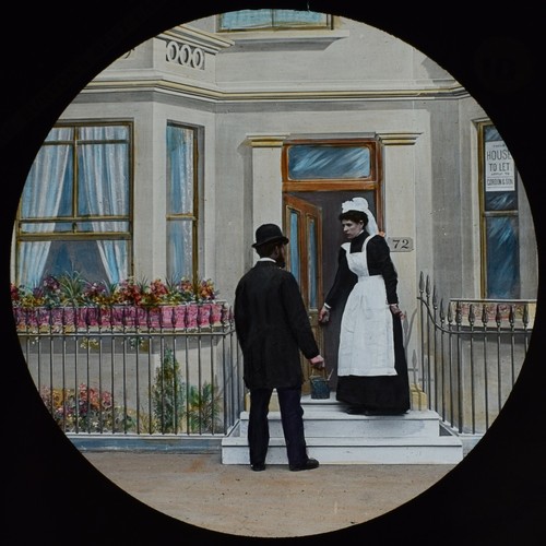 Magic lantern slide mrs - magic,