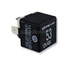 55-Audi VW Seat Skoda Multi Use 4-Pin Black-53 Relay 141951253B Bitron 12V 40A
