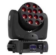 12X12W LED RGBW Moving Head Beam Wash Light Stage Lighting DJ Disco Party