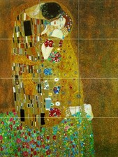 Art Mural Tumbled Marble Klimt