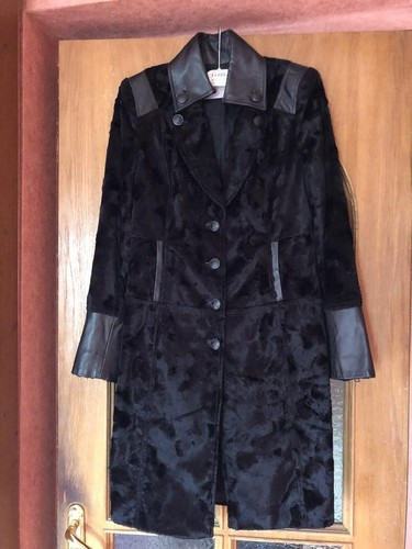 Women zara coat black cotton - zara,