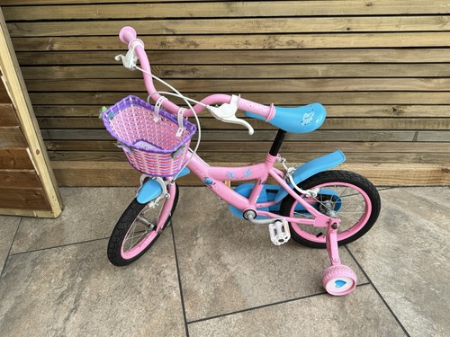 Girls pink bike with - pink,