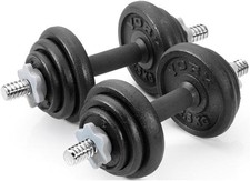 Cast iron spinlock dumbbell - iron,